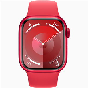 Apple Watch Series 9 GPS, 41 мм, Sport Band, S/M, красный - Смарт-часы