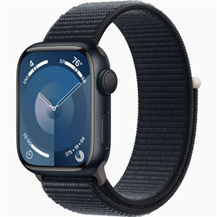 Apple Watch Series 9 GPS, 41 mm, Sport Loop, must - Nutikell MR8Y3ET/A
