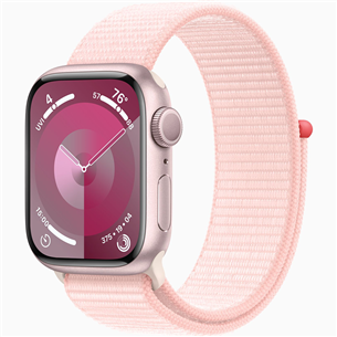 Apple Watch Series 9 GPS, 41 mm, Sport Loop, roosa - Nutikell