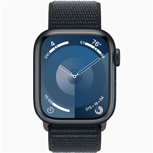 Apple Watch Series 9 GPS + Cellular, 41 mm, Sport Loop, must - Nutikell