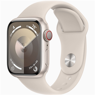 Apple Watch Series 9 GPS + Cellular, 41 мм, Sport Band, S/M, бежевый - Смарт-часы MRHN3ET/A