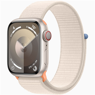Apple Watch Series 9 GPS + Cellular, 41 мм, Sport Loop, бежевый - Смарт-часы MRHQ3ET/A