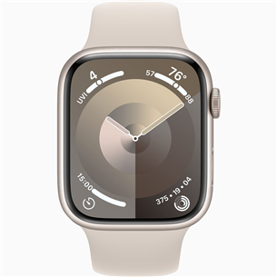 Apple Watch Series 9 GPS, 45 mm, Sport Band, S/M, starlight - Smartwatch