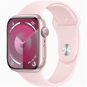 Apple Watch Series 9 GPS, 45 mm, Sport Band, M/L, roosa - Nutikell