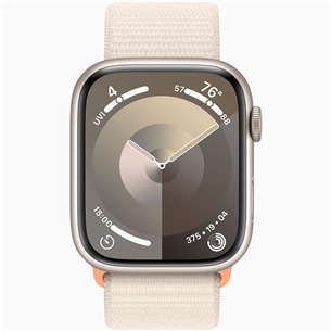 Apple Watch Series 9 GPS, 45 mm, Sport Loop, starlight - Smartwatch