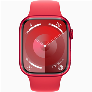 Apple Watch Series 9 GPS + Cellular, 45 mm, Sport Band, M/L, punane - Nutikell