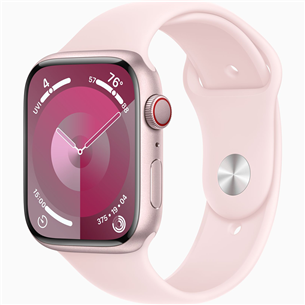 Apple Watch Series 9 GPS + Cellular, 45 мм, Sport Band, M/L, розовый - Смарт-часы MRML3ET/A