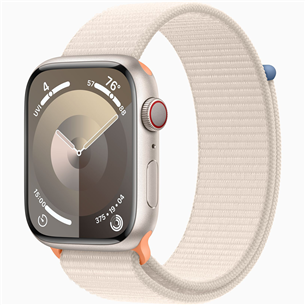 Apple Watch Series 9 GPS + Cellular, 45 mm, Sport Loop, beež - Nutikell MRMA3ET/A