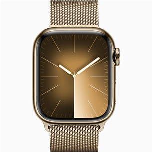 Apple Watch Series 9 GPS + Cellular, 41 mm, Milanese Loop, gold stainless steel - Smartwatch