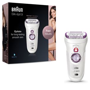 Braun Silk-epil 9, белый - Эпилятор