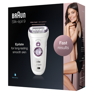 Braun Silk-epil 9, белый - Эпилятор