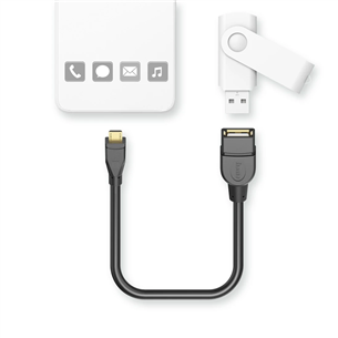 Hama USB Adapter Cable, OTG, Micro-USB pistik - USB-A pesa, 0,15 m, must - Kaabel