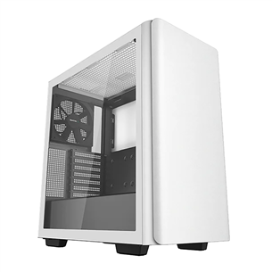 Deepcool CASE CK500 Side window, ATX, white - PC case