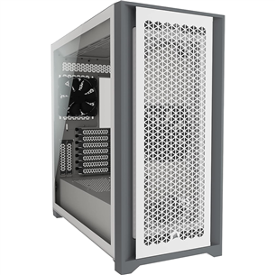 Corsair iCUE 5000D Side window, ATX, white - PC case