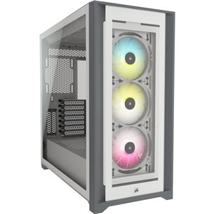 Corsair 5000X RGB Side window, ATX, white - PC case