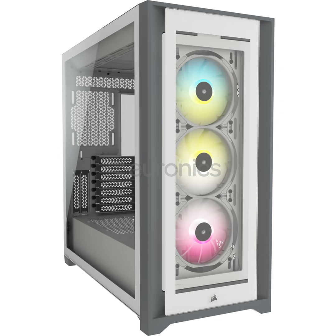 Corsair 5000X RGB Side window, ATX, белый - Корпус для ПК
