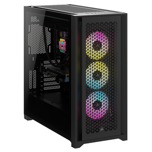 Corsair iCUE 5000D RGB AIRFLOW Side window, ATX, must - PC korpus