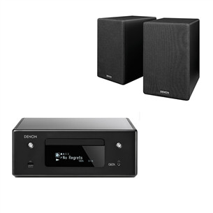 Denon CEOL N10 Ressiiver, Denon N10 Riiulikõlarid, must - Muusikakeskus