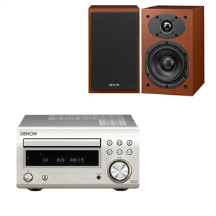 Denon M41 Receiver, SC-M41 Speakers, silver/brown - Music centre