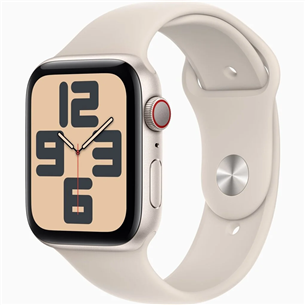 Apple Watch SE 2, GPS + Cellular, Sport Band, 40 mm, S/M, beež - Nutikell