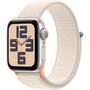 Apple Watch SE 2, GPS, Sport Loop, 40 мм, бежевый - Смарт-часы MR9W3ET/A
