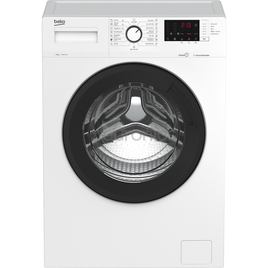 Beko, 8 kg, sügavus 55 cm - Eestlaetav pesumasin