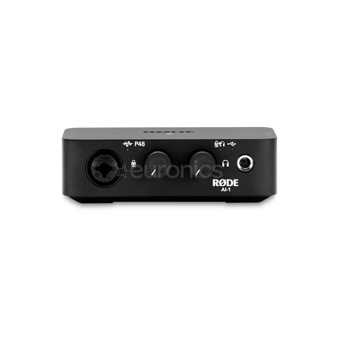 Microphone kit Rode NT1, AI-1, USB, USB-C, XLR, black - Microphone