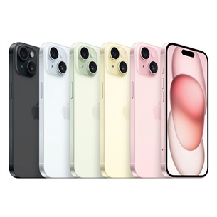 Apple iPhone 15, 128 GB, roheline - Nutitelefon