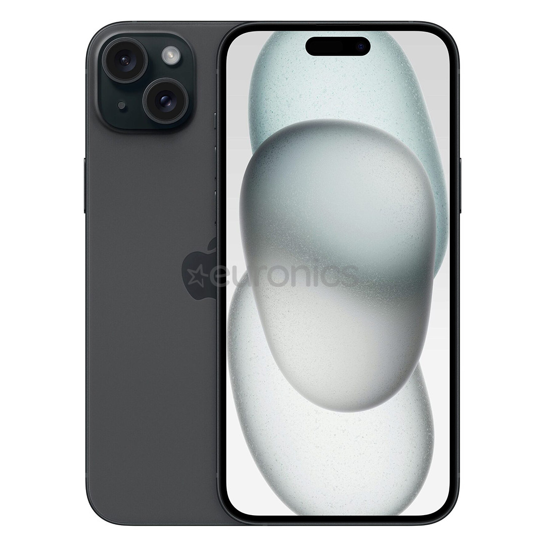 Apple iPhone 15 Plus, 128 GB, black - Smartphone