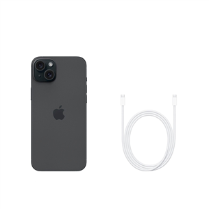 Apple iPhone 15 Plus, 128 GB, black - Smartphone