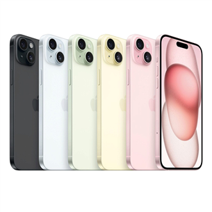 Apple iPhone 15 Plus, 128 GB, roheline - Nutitelefon
