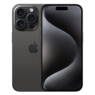 Apple iPhone 15 Pro, 128 GB, black - Smartphone MTUV3PX/A