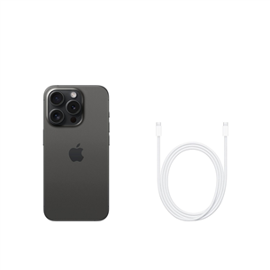 Apple iPhone 15 Pro, 128 GB, black - Smartphone