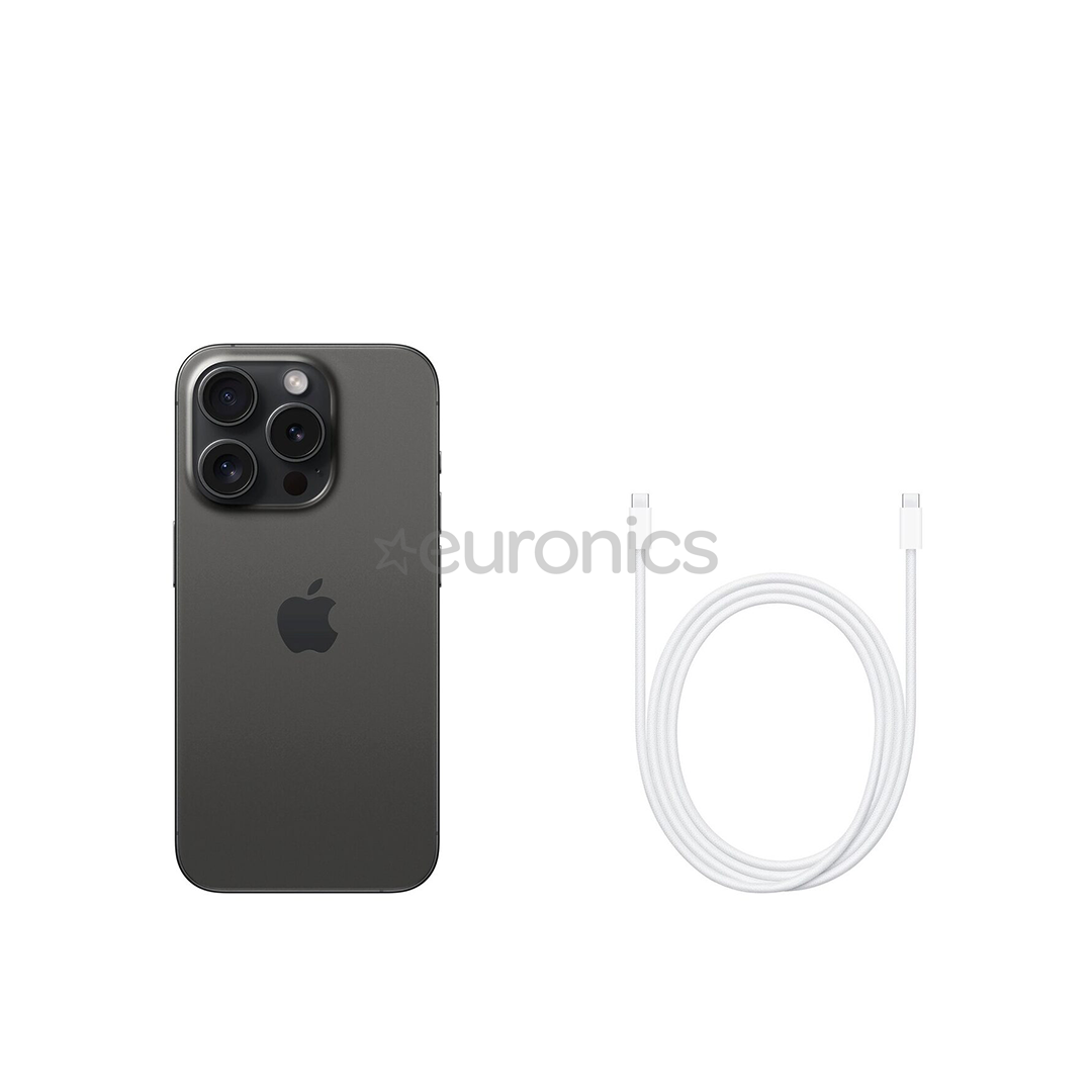 Apple iPhone 15 Pro, 128 GB, black - Smartphone