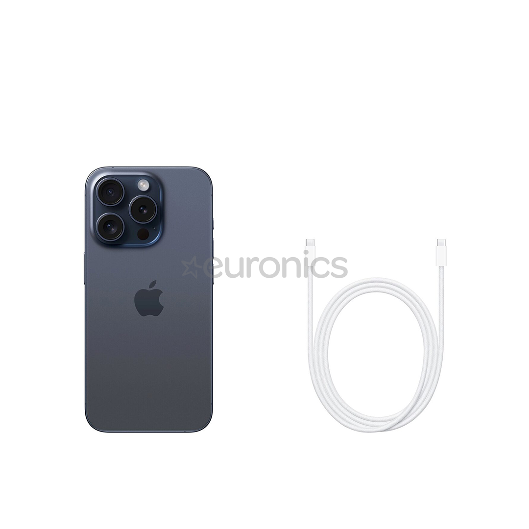 Apple iPhone 15 Pro, 128 ГБ, синий - Смартфон