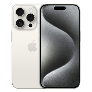 Apple iPhone 15 Pro, 256 GB, valge - Nutitelefon MTV43PX/A