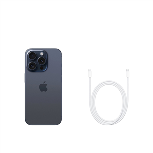 Apple iPhone 15 Pro, 256 GB, blue - Smartphone