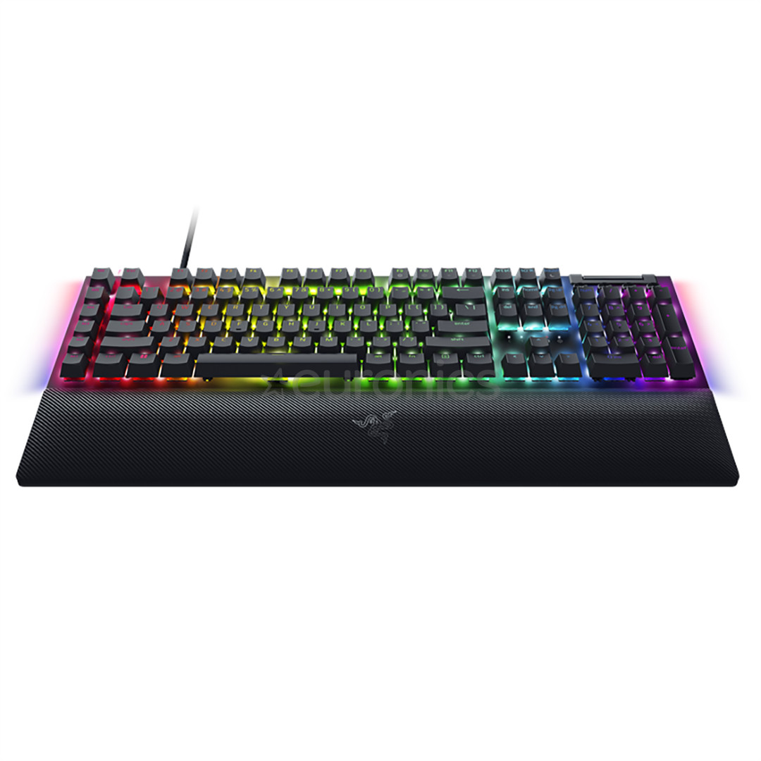 Razer BlackWidow V4, Green Switch, механическая, US, черный - Клавиатура