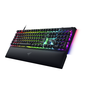 Razer BlackWidow V4, Green Switch, механическая, US, черный - Клавиатура