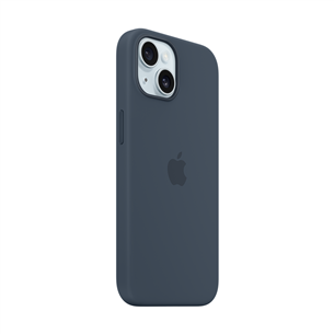 Apple Silicone Case with Magsafe, iPhone 15, синий - Чехол