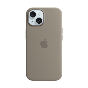 Apple Silicone Case with Magsafe, iPhone 15, коричневый - Чехол MT0Q3ZM/A