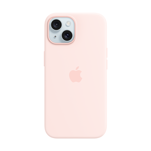 Apple Silicone Case with Magsafe, iPhone 15, light pink - Case