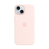 Apple Silicone Case with Magsafe, iPhone 15, light pink - Case