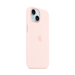 Apple Silicone Case with Magsafe, iPhone 15, light pink - Case
