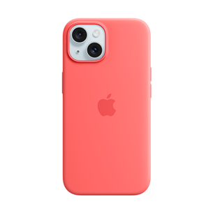 Apple Silicone Case with Magsafe, iPhone 15, guava - Case