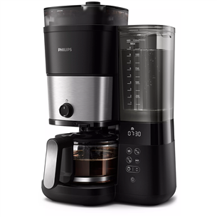 Philips All-in-1 Brew, sisseehitatud veski, 1,25 L, must - Filterkohvimasin HD7900/50