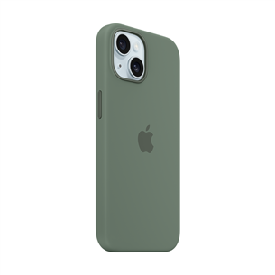 Apple Silicone Case with Magsafe, iPhone 15, зеленый - Чехол