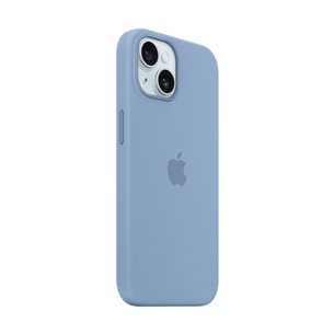 Apple Silicone Case with Magsafe, iPhone 15, winter blue  - Case
