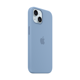 Apple Silicone Case with Magsafe, iPhone 15, winter blue  - Case