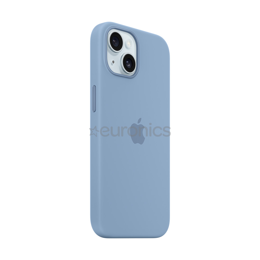 Apple Silicone Case with Magsafe, iPhone 15, winter blue  - Case